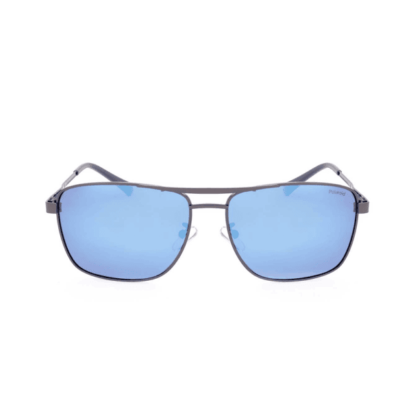 Слънчеви очила Polaroid PLD 2136/G/S/X-KJ1-61 за мъже, квадратни с огледални сини/поляризирани лещи.