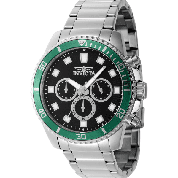 Часовник Invicta за мъже 46051 Pro Diver сребрист тон с черен циферблат