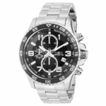 Часовник Invicta за мъже 37146 Specialty Silver Tone с черен циферблат