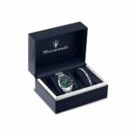 Часовник Maserati R8853151017 Attrazione със зелен изумруден циферблат и гривна от неръждаема стомана. - Image 2